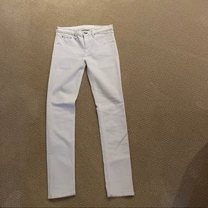 rag & bone white skinny jeans, size 30